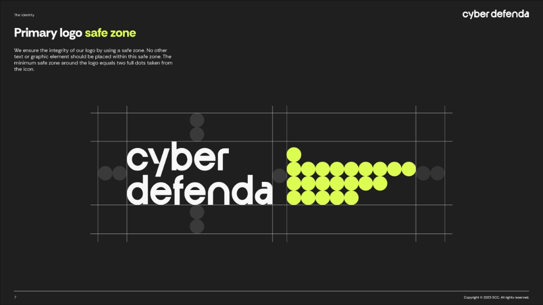 Brand Guidelines - Logo spacing to respect the mark