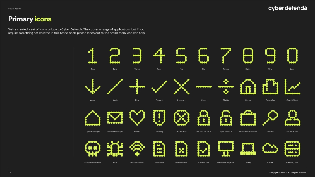 Brand Guidelines - Bespoke brand icons